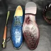 Abito qwShoes Chue Arrivi Uomo Fromal Blu Coghcoghr Leathergh Sole Laghce Up Male Crocodildaehg