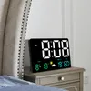 Orologi da parete Grande orologio digitale Temperatura Umidità Visualizzazione della data Allarme colore meteo per tavolo da camera da letto