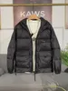 Vinter Men Cott Padded Jacket Puffer Löst solida varma rockar LG ärm huva stativ krage tjock parka för manlig G50 F9HX#