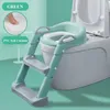 화장실은 아기 안전을위한 사다리가있는 부드러운 쿠션 변기 훈련 커버