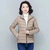 2022 Women's Light Short Down Cott Padded Coats Autumn Winter Slim Warm Small Wadded Jackets Lady Casual Outerwear Tops JH898 45Y3#