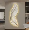 Decorative Plates Large Wall Metal Art Home Decor With Led Light Luxury For Dining Room Living