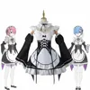 Anime Ram Rem Cosplay Kostüme Lolita Maid Re Zero Kara Hajimeru Isekai Seikatsu Maid Dr Outfit Halen Cos Geschenk Cafe w6rv #