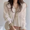 SXL Girls Spring Oversize Blouse Womens White Shirt Long Sleeves Tops Mini Skirts Summer Plaid High Waist Two Piece Set Women 240228