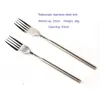Forks 1-4pcs Creative Tableware Agenda Stainless Steel BBQ Fork Metal Portable Kitchen
