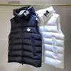 2023 masculino marca francesa designer colete jaqueta bordado luxuoso inverno manter quente puffer tem tamanho nfc 1/2/3/4/5