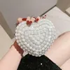 Pearls Rhinestones Clutch Love Small Bags Women Tote Rose Women Bags Fairy Vacation Bags Crossbody Women's Bags 041324-11111