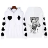 أنيمي Hisoka lg sleeve Zipper Hoodies Coats Harajuku Hisoka Usisex Casual Classal Zipper Jacket Coats B4zz#