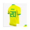 Fotbollströjor 2022 2023 Brasil Brasils Vini Jr Raphinha Jesus Br G Camiseta de Futbol Martinelli Football Shirt Casemiro Antony Men K OT4IV