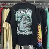 Camisetas masculinas T-shirt de streetwear de qualidade Homens mulher mulher retro moda de moda colheita de manga curta dentro de tags dentro das etiquetas