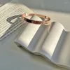 Bangle Women's modna metalowa bransoletka kobieta mężczyzna Rose Gold Kolor Banles Banles Bracelets Femme 2024 Degi