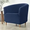 Housses de chaise extensibles, couleur unie, épaisses, pour canapé, coussin, anti-poussière, protection de meubles avec élastique