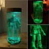 Miniatyrer Uppgradering Jason Voorhees Collector Water Lamp Friday Jason Horror Figurin Light Halloween Xmas Gift Fish Tank Prydnad Heminredning