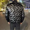 2023 Winter Light Thin Down Jacket Keep Outdoor Warm Stand Collar Slim Casual Short Overcoat Male Fi Social Streetwear Tops O0ij#