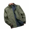 Spring Autumn Outon's Windbreaker Cott Zipper Jackets Men Jacket casual fit Fit