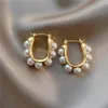 Boucles d'oreilles en perles pour femmes, Design Unique, léger, de luxe, clous d'oreilles, bijoux de fête, cadeau Premium, AB26, nouvelle collection