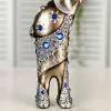 Miniature 2 pz/set Resina Europea Elefante Artigianato Madre e Bambino Figurine di Animali Decorazioni per la Casa Decorazione del Soggiorno Ornamenti Creativi