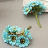 Dekorativa blommor 60st 4 cm konstgjorda krysantemum hantverk blomma för hårkrans presentförpackning av scrapbooking bröllop dekoration siden daisy falsk