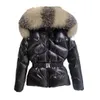 Womens Down Parkas 2023 Luxury Esigner Jacket Embroidered Badge Doudoune Femme Fur Collar Hooded Jackets Drop Delivery Apparel Clothin Otcr3