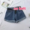 krótkie kobiety eleganckie koreańskie koreańskie podstawowe proste proste harajuku nastolatki dżinsowe krótkie spodnie luźne szerokie nogi odzież damska 51JJ#