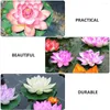 Decorative Flowers Artificial Lotus Lily Flower Floating Water Pond Pads Decor Ponds Simulation Foam Pool Decorations Fake Decoration