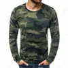 Camoue T-shirt Erkekler Fi lg Kol Tişörtleri Askeri Ordu Tshirt Erkek Giyim Camo Üstleri Tees Sonbahar Açık Tişört 80EJ#