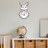 Horloges murales Ornements d'horloge de dessin animé silencieux pour chambre à coucher salon pépinière