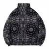 Winter Harajuku Paisley Patroon Gewatteerde Jas Mannen Warm Cew Frs Losse Parka Dikker Fi Streetwear Bovenkleding Jas W7OL #