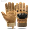 Gants tactiques Sports de plein air équitation doigt masculin Forces spéciales anti-dérapant Anti-crevaison résistant à l'usure Fitness 2 pièces YQ240328