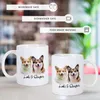 Mokken gepersonaliseerde hond mok gemaakt Stoare koffie cadeau voor familie DIY 11Oz aangepaste Po naam logo kopjes paar vrouwen