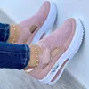 Zapatos informales para Mujer, Zapatillas deportivas de malla con agujeros, transpirables, tenis deportivos, calzado vulcanizado a la moda para Mujer 2024