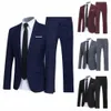 fi Abito da sposa Set Colletto risvoltato Comodo abito formale Set Butts Tasche Blazer l2fT #