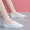 Casual Shoes Women Sweet Light Weight Comfort Anti Skid Canvas Lady Student School White Zapatos Mujer F902
