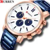 Curren Karien 8315 Men's Casual Quartz True Three Eyes Business Steel Band Minimalist Watch
