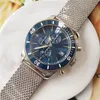 Brei – montre-bracelet de marque AAA pour hommes, Style Sport décontracté, luxe, maille en acier, bracelet métallique, horloge à Quartz, livraison gratuite, 2024