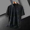 Nieuwe 2024 Zomer Mannen Luxe Topkwaliteit Merk Borduren Polo Shirts Korte Mouw Katoen Casual Business Mannen Shirts r