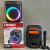 Портативные колонки Caixa De Som KIMISO QS-4610 P.M.P.O 1200W Портативная уличная мода RGB Pickup Rhythm Light Bluetooth-динамик Camping Party Box Q240328