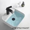 Bathroom Sink Faucets Accessories Faucet Waterfall Effluent /cold Water Tap Black For