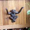 Trilhos criativo animal macaco decoração gancho parede pendurado varanda loja vintage chave rack personalizado casaco gancho