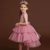 CARISSA Vestido de casamento de malha infantil vestido de princesa vestido de desempenho de menina flor menino vestido fofo
