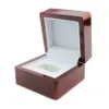 Caixa de anéis de campeonato de grau superior 1 4 5 6 buracos em exibição de embalagem de joias caixa de joias de madeira vermelha para display de anel 270V
