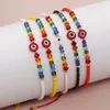 Bracelets de charme Dainty Evil Eye Chain Bracelet Belle Yeux Bleus Perles Lien Bracelet Bonne Chance Protection Émail Perlé Tur Dhseller2010 Ot5Lz