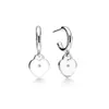 T-heart Charm Earrings Love Stud Earrings 925 Silver Sterlling Jewelry Desinger 여성 발렌타인 데이 파티 선물 오리지널 럭셔리 브랜드 2024 000