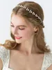 Hair Clips Barrettes Burst Style Brides Headdress Rhinestone Rope Band Ornament Handmade Jewelry Drop Delivery Hairjewelry Otfgx