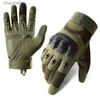 Tactical Gloves Full Finger Hard Knuckle Paintball Hunting Combat Riding Hiking YQ240328