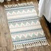 Carpets Bohemian Tapon Coton Coton et lin Retro Retro Ethnique Mat de sol Salon Décor de chevet de chambre à coucher