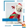 Dog Apparel Warm Pet Puppy Clothes Cute Antlers Hoodies Christmas Halloween Cosplay Funny Party Costume 896B