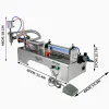 Veurs Vevor 5ml1000ml Machine de remplissage de liquide pneumatique avec piézomètre Commercial Feuille de bouteille automatique pour la boisson cosmétique à l'huile