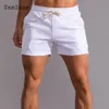 Plus Size 3XL Pantaloncini per il tempo libero da uomo Grigio Khaki Lace-up Tasca Fondo corto Abbigliamento maschile sexy 2021 Estate Nuovi pantaloncini casual u8Xg #