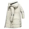 hiver hommes doudounes fi lg blanc canard doudoune hommes chaud à capuche coupe-vent manteaux d'extérieur vêtements pour hommes 2022 z9c4 #